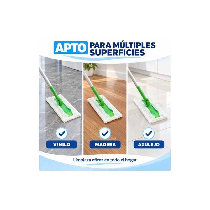 150 Paños Secos, Paños de Repuesto para Limpieza Pisos Seco,