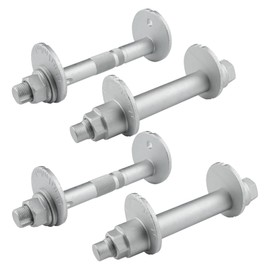 MEMOEO Camber Adjusting Camber Bolt Kit 48409-34041 48190-34010 Compatible with Toyota 07-19 Tundra,08-19 Sequoia,08-21 Land Cruiser,Front Alignment Camber Toe Adjustment Bolts,4Pcs