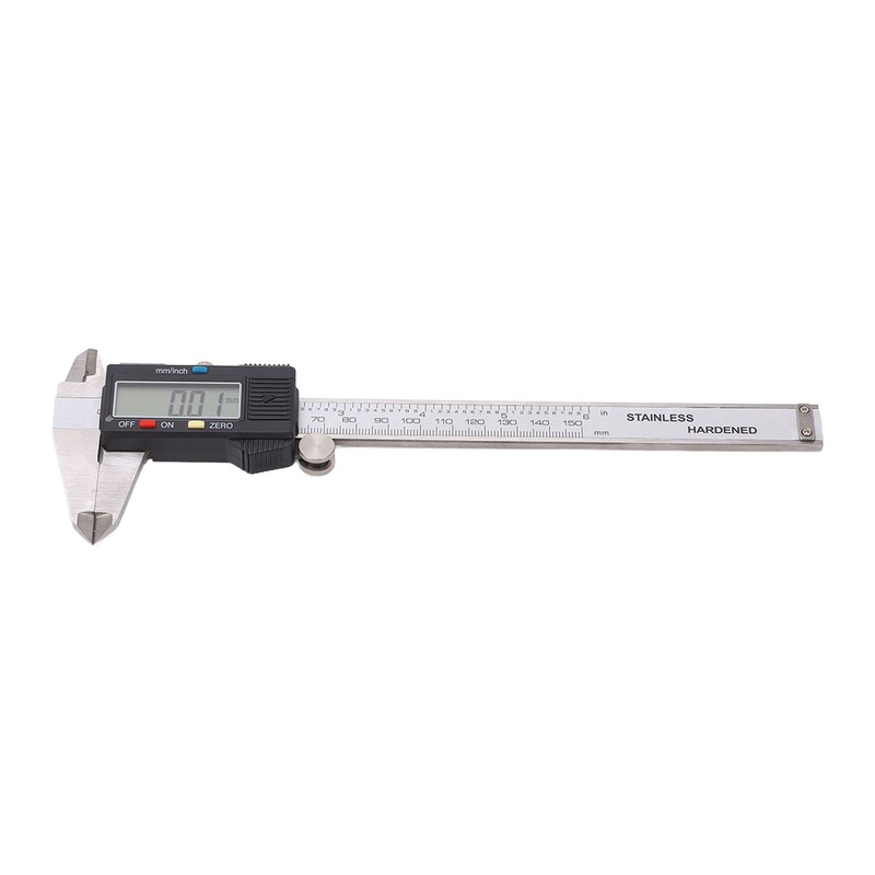 Digital Display Caliper Stainless Steel LCD Electronic Measuring Ruler with