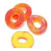 Gurley's Juicy Peach Gummi Rings, Sweet with a Tangy Twist