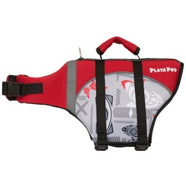PlayaPup Dog Life Jacket, Tribal Shark Falcon, Large