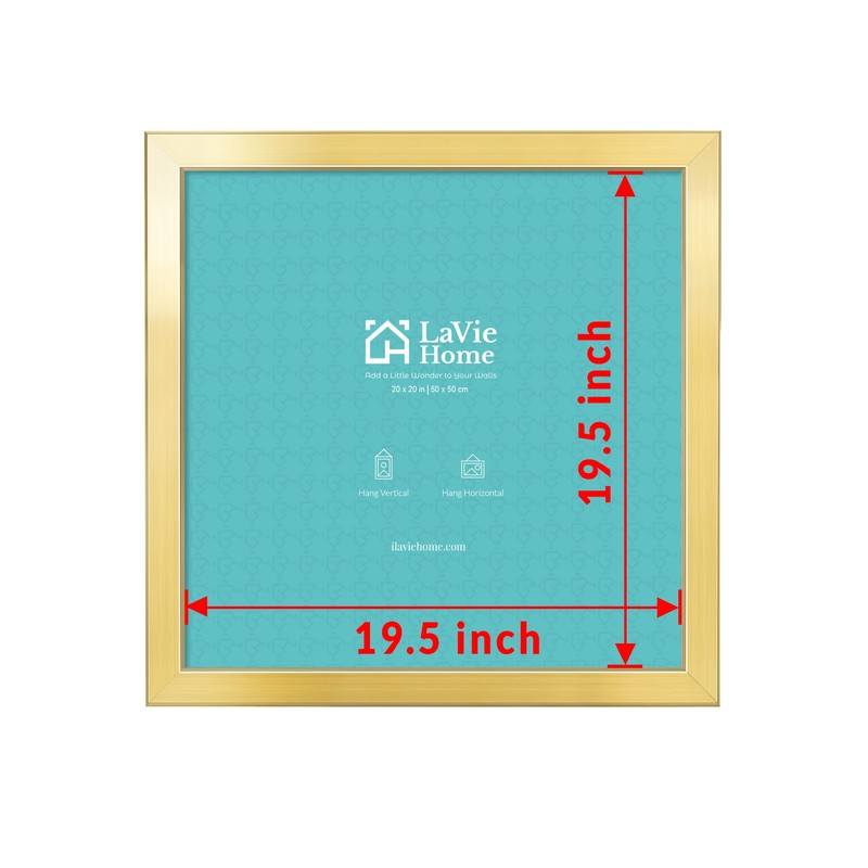 LaVie Home 20 x 20 Picture Frame, Square Poster Frame