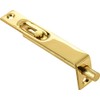 Flush Shoot Door Bolt Slide Action - Polished Brass - 4" Inch 102mm x 16mm