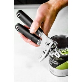 MasterClass MCSGNWCO Can Opener with Soft Grip Handles, Stainless Steel, 19 cm, Black