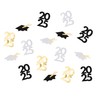 Bonjour Fête Black, White & Gold Graduation 2025 Confetti |