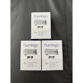 Flamingo Pubic Women's Razor Blade Refill Cartridges - 12 pcs
