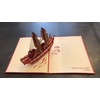 Wentai Ship Pop Up Card, 3D Card, Celebration Greeting Card