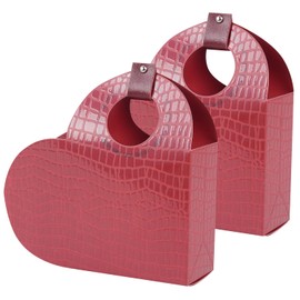 Lyforpyton Red Large Gift Box Love Heart Gift Box for Girls Women Birthday Wedding Anniversary Valentine's Day - 10.2" 2 Pcs