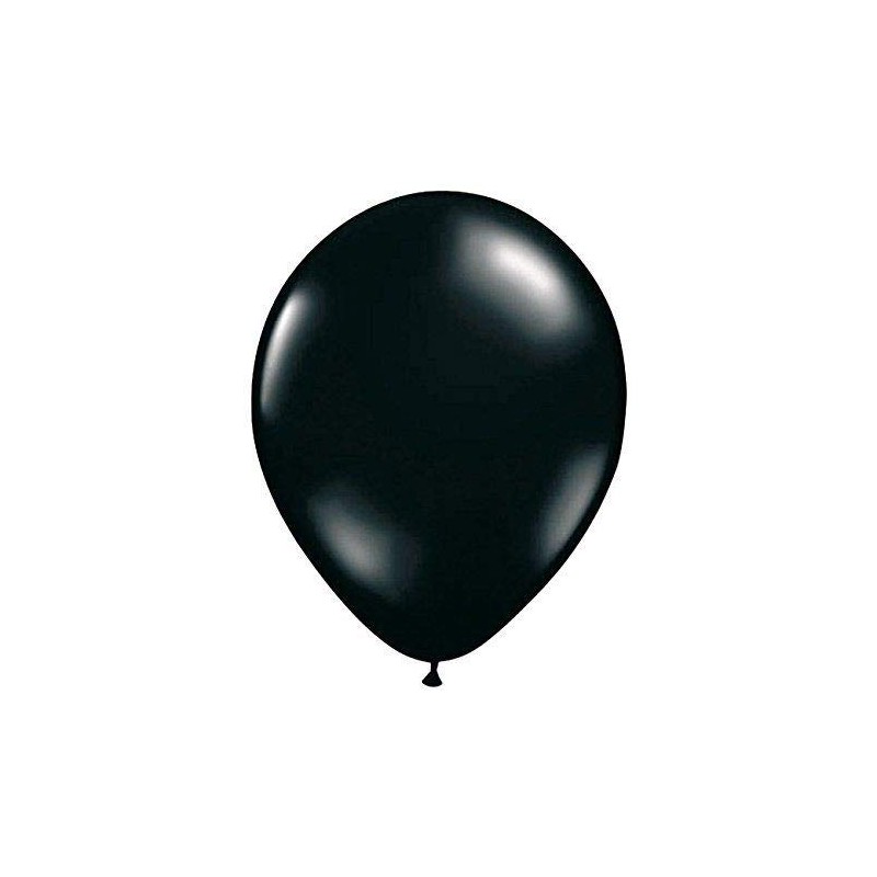 Folat 08178 Black Balloons 30 cm-10 Pieces