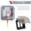 TayMac MM2410C Two-Gang Vertical Mount Weatherproof In-Use Cover, 55-in-1, 2