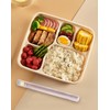 Chopsticks Storage Case 2 Pack, Plastic Utensil Holder with Side
