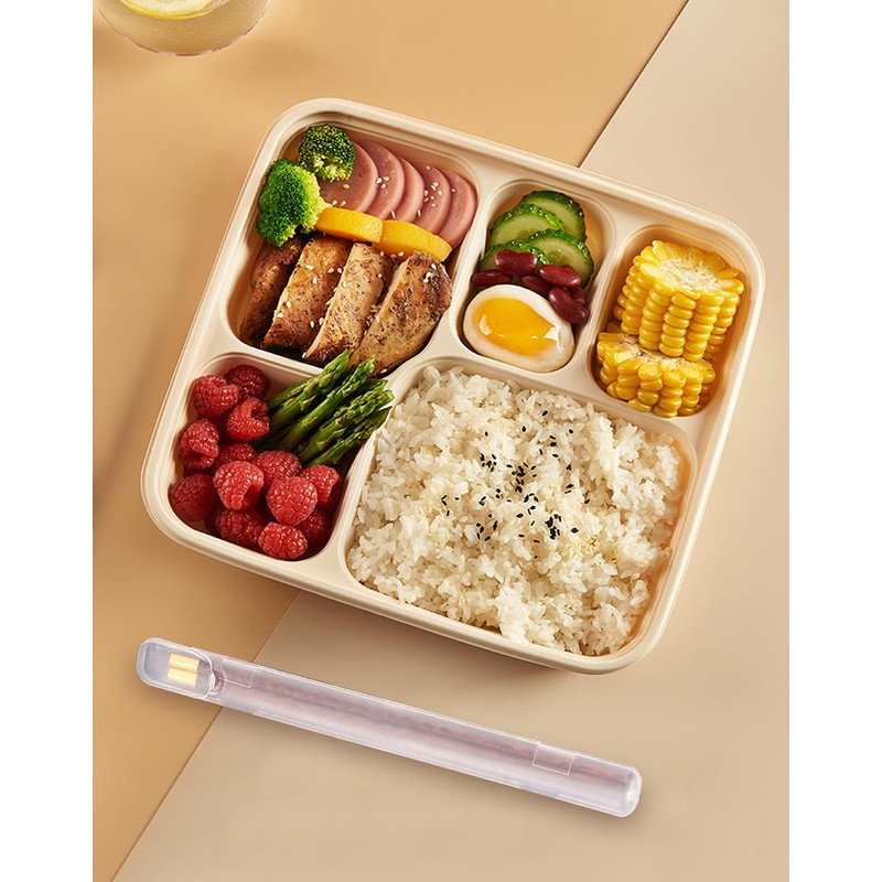 Chopsticks Storage Case 2 Pack, Plastic Utensil Holder with Side