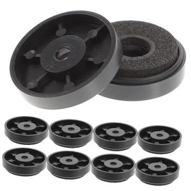 SHOWERORO 10pcs Speaker Isolation Feet Pads Round Audio Damping Mat for HiFi Equipment Vibration Dampening for Amplifiers Turntables Temperature Resistant