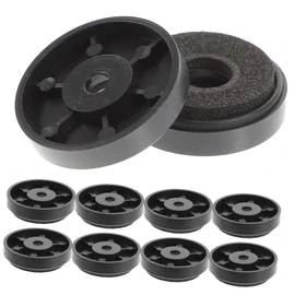 SHOWERORO 10pcs Speaker Isolation Feet Pads Round Audio Damping Mat for HiFi Equipment Vibration Dampening for Amplifiers Turntables Temperature Resistant