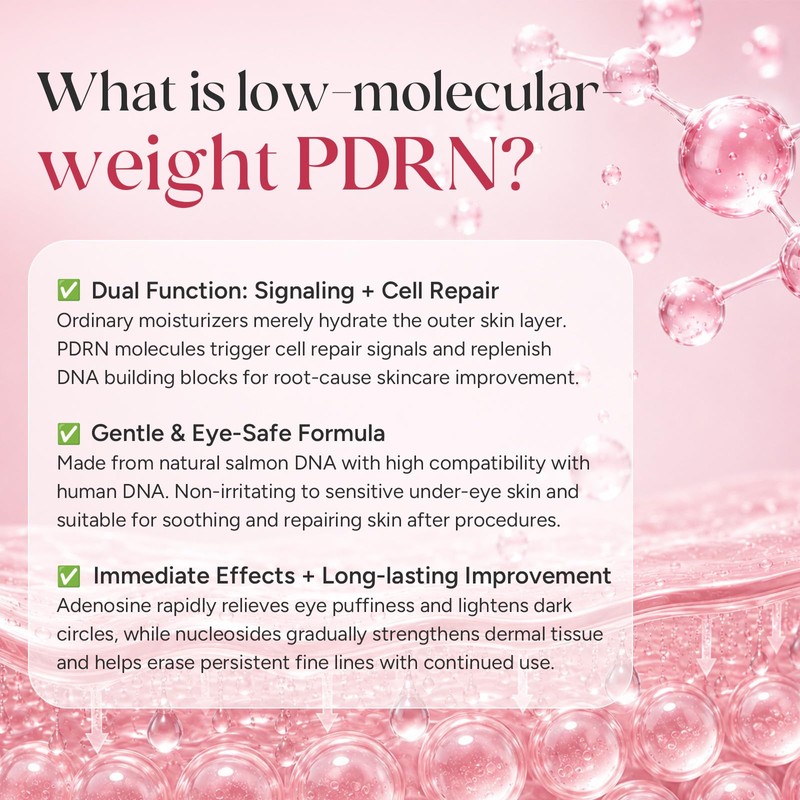 PDRN Retinol Hydrogel Eye Patches for Dark Circles & Puffiness