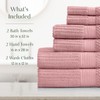 Springtree Home 100% Cotton Bath Towel Set | 6 Piece