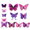 KUUQA 36 Pieces 3D Butterfly Wall Stickers Wall Butterflies Girls