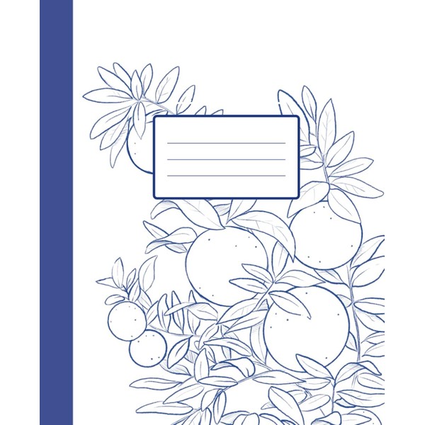 Composition Notebook College Ruled | Japanese Orange Tree Botanical Drawing