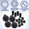 Gas Hob Knob - Set of 4 and Adapters for