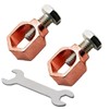 2 pcs Copper Brass Ground Rod Clamps for 1/2"- 5/8"