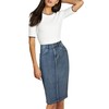 Lexi Womens Super Comfy Stretch Denim Skirt, Sk22890-potassium, 14 Plus