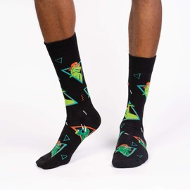 Sock It To Me, Men's Crew Dinosaur Socks, Jurassic Party