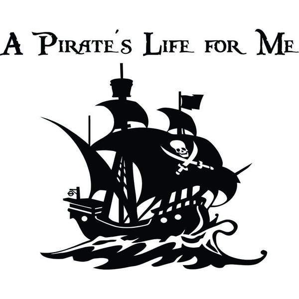 A Pirate's Life for me Wall Vinyl Decal Quote Art Saying Sticker
