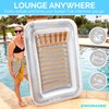 SWIMLINE Suntan Tub Classic Inflatable Tanning Lounge Float with Adjustable
