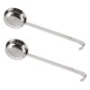 iplusmile Pizza Ladle Flat Bottom Soup Spoon 2 Pack Stainless