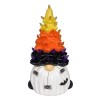 4horizonsales Light Up glazed Ceramic Halloween Gnome Tree Decor Tabletop