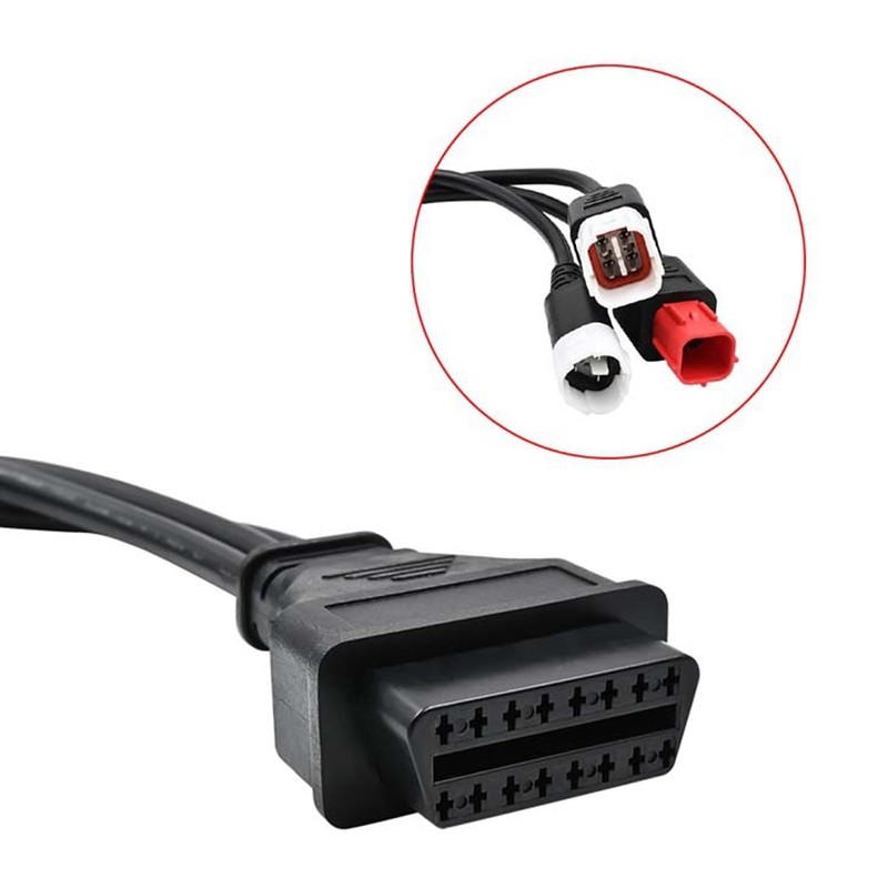 Xiciki Fits Yamaha 3 4 6 Pin OBD2 Diagnostic Cable,