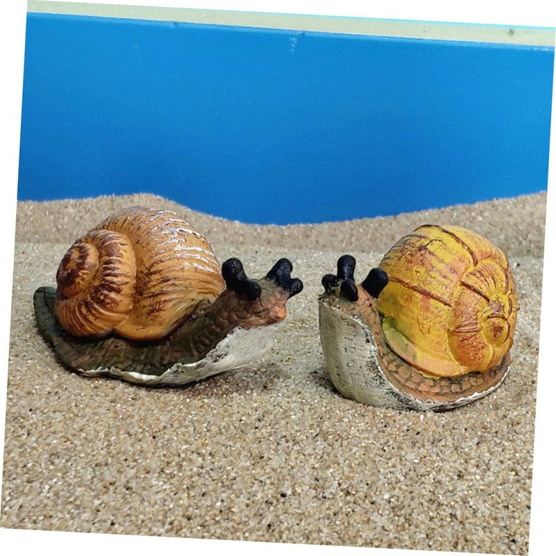 Gogogmee Snail Resin Crafts Vivid Snail Ornament Figurine Adornment Household