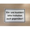 Sign Einund Ausfahrt | 30 x 20 cm | Weatherproof