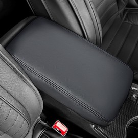 Ruautumn Car Center Console Armrest Cover for Honda Civic 2022-2025 2026, Soft Armrest Pad Cover Protector Cushion for Honda Civic 2022 2023 2024 2025 2026 Interior Accessories (Black)