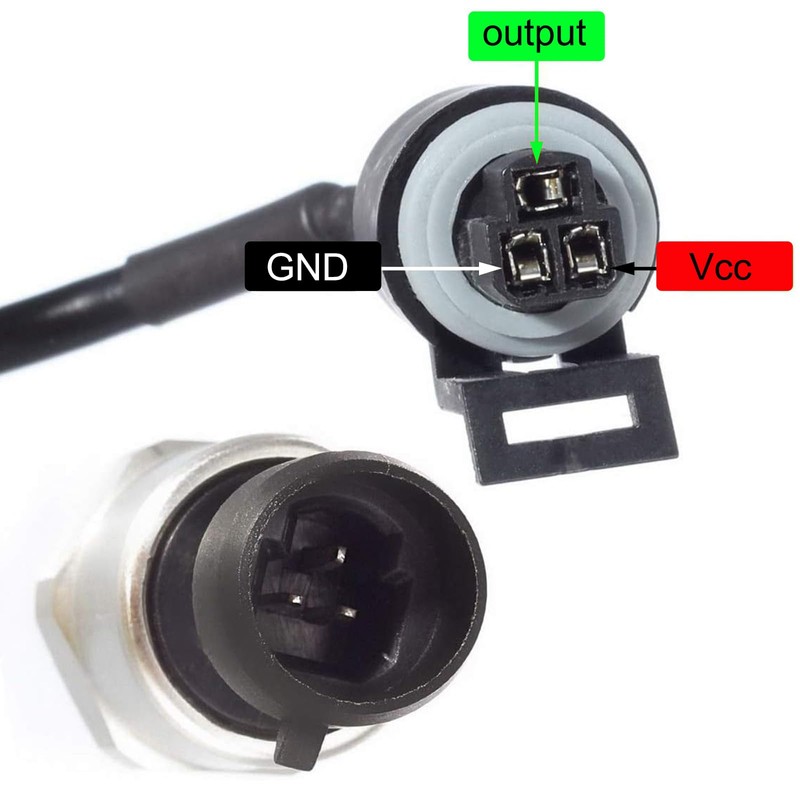 AUTEX 150 Psi Pressure Transducer/Sender/Sensor with Connector Harness 0-150 Psi