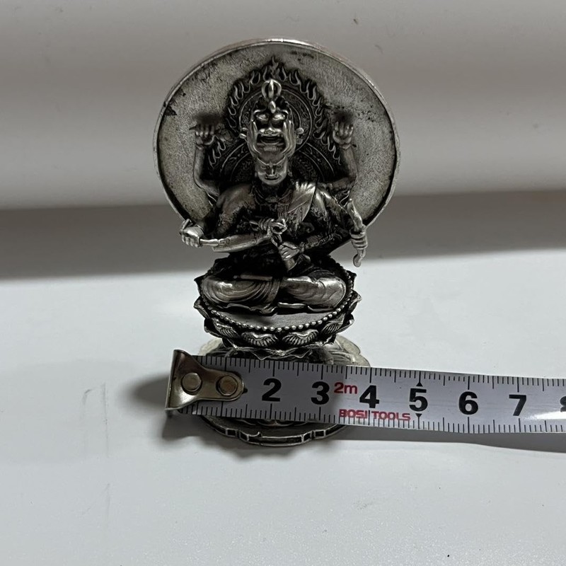Buddha Statue Mini Aizen Myoo Total Height 2.9 inches (74