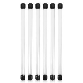 iplusmile 6 Pcs Agarwood Tube Round Tube with Lid Clear Round Storage Tube Plastic Storage Tube Portable Clear Storage Tube Plastic Round Storage Tube Long Incense Sticks Acrylic