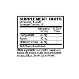 Nature’s Sunshine Papaya Enzymes 100 Tab Chewable Natural Aid for your Digestion Control Probiotic