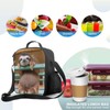 JIMOWANG Sloth Insulated Lunch Bag with Shoulder Strap and Bottle