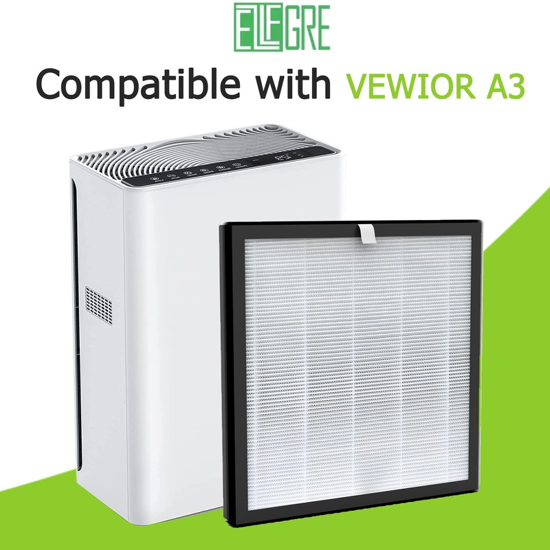 EzLfGre A3 Replacement Filter, Fit for VEWIOR A3 Air Purifier,