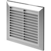 Satin Air Vent Grille 170mm x 170mm with Fly Screen