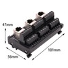 Jienk RJ45 8P8C DIN Rail Mount Ethernet Connector Distribution Breakout