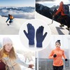 TOCOZOC Guantes de Invierno Con Pantalla Táctil Antideslizante Para Hombre