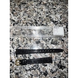 Band-it Watch Band Strap 13mm 1/2 Lizard Grain Black  Brand New