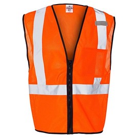 ML Kishigo Class 2 Economy Vest with Zipper Front 2XL/3XL Orange