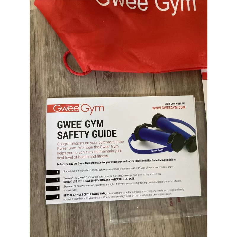 Gwee Gym Lite Resistance Bands Exercise Workout GWEE01 Tension Blue