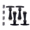 Cylewet 4Pcs Rubber Flexible Stainless Steel T-Handle Draw Latches T-Handle