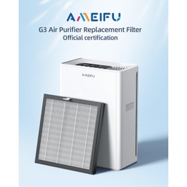 AMEIFU Air Purifier Replacement Filter, AMEIFU G3 Air Purifier, 1 Pack, White