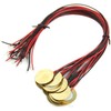 YQBOOM 10PCS 41mm Piezo Disc Transducer Contact Microphone Trigger Sound