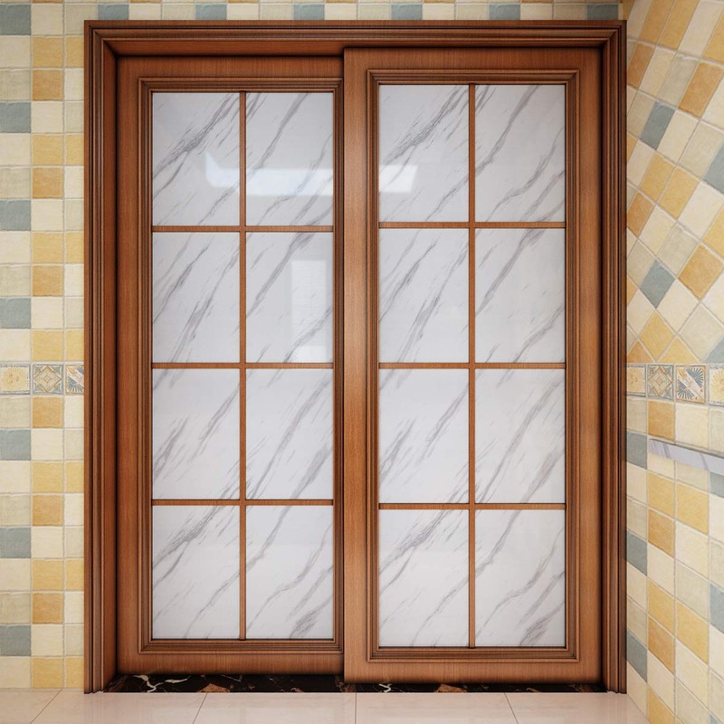 Livelynine 24 x197 Wide White Marble Contact Paper Peel and